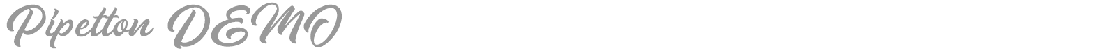 Pipetton font preview